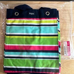 NIB Thirty One Essential Storage Tote Preppy Pop